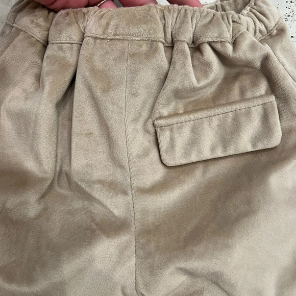 Mayoral Velvet Soft Pull On Tan/Golden Shorts - Picture 4 of 5